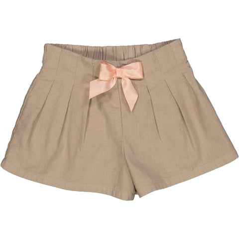 SHORT MISTO LINO CON FIOCCO