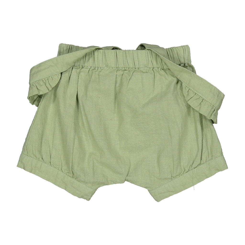 SHORT MISTO LINO CON BRETELLE