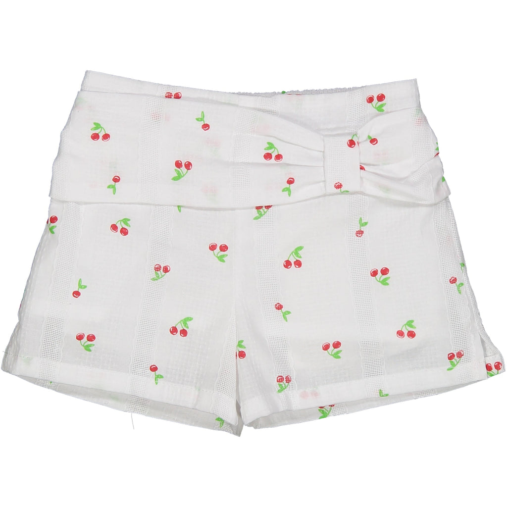 SHORT LAVORATO FANTASIA CILIEGIE