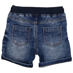 BERMUDA FELPA EFFETTO DENIM