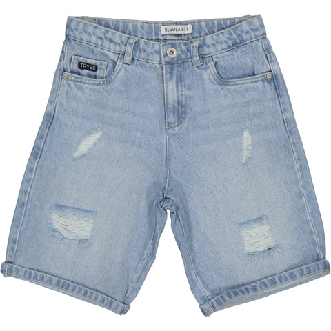 BERMUDA JEANS CON STRAPPI