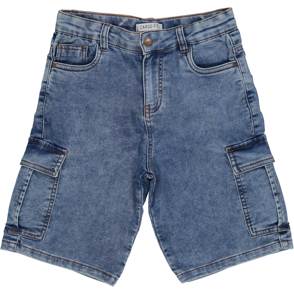 BERMUDA FELPA EFFETTO FINTO DENIM