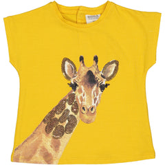 TSHIRT GIRAFFA CON PAILLETTES