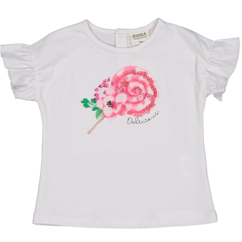 TSHIRT LECCALECCA CON PAILLETTES