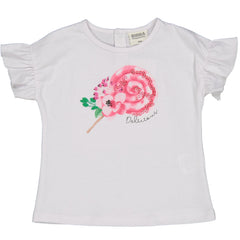 TSHIRT LECCALECCA CON PAILLETTES