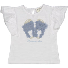 TSHIRT SANDALETTI VOILE 3D