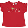 TSHIRT CON APPLICAZIONE LOVE