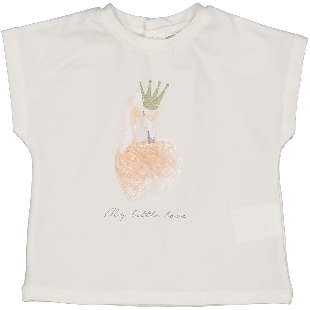 TSHIRT CIGNO CON TULLE