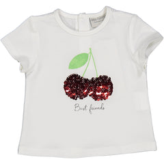 TSHIRT CILIEGIE IN PAILLETTES