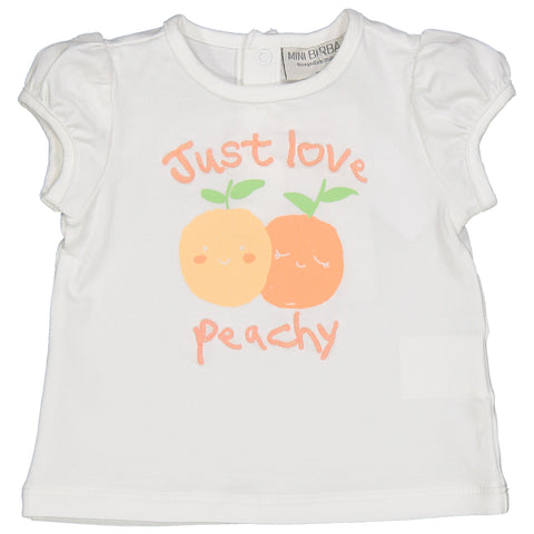 TSHIRT JUST LOVE PEACHY