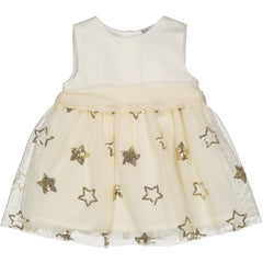 VESTITO IN TULLE RICAMATO STELLE PAILLETTES
