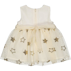 VESTITO IN TULLE RICAMATO STELLE PAILLETTES