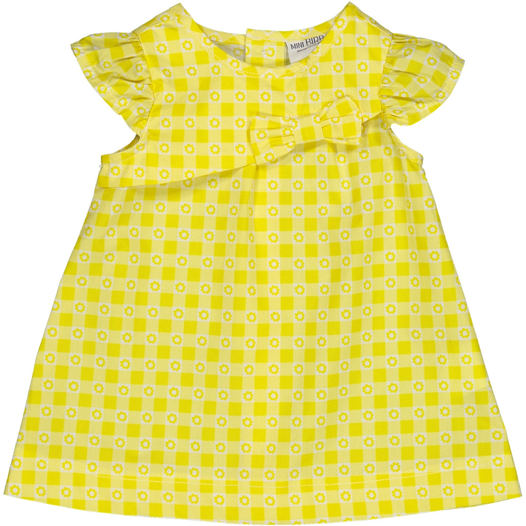 VESTITO FANTASIA VICHY E FIORELLINI