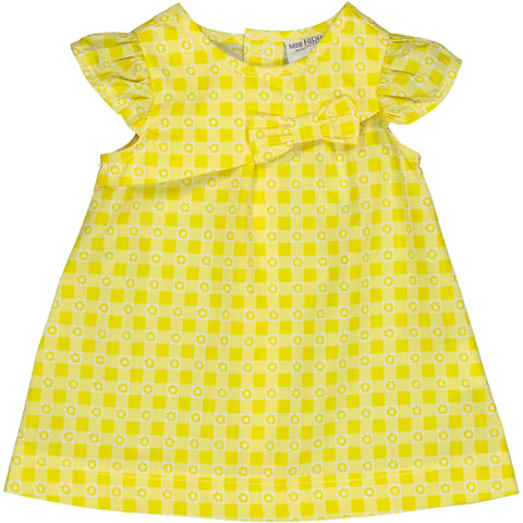 VESTITO FANTASIA VICHY E FIORELLINI