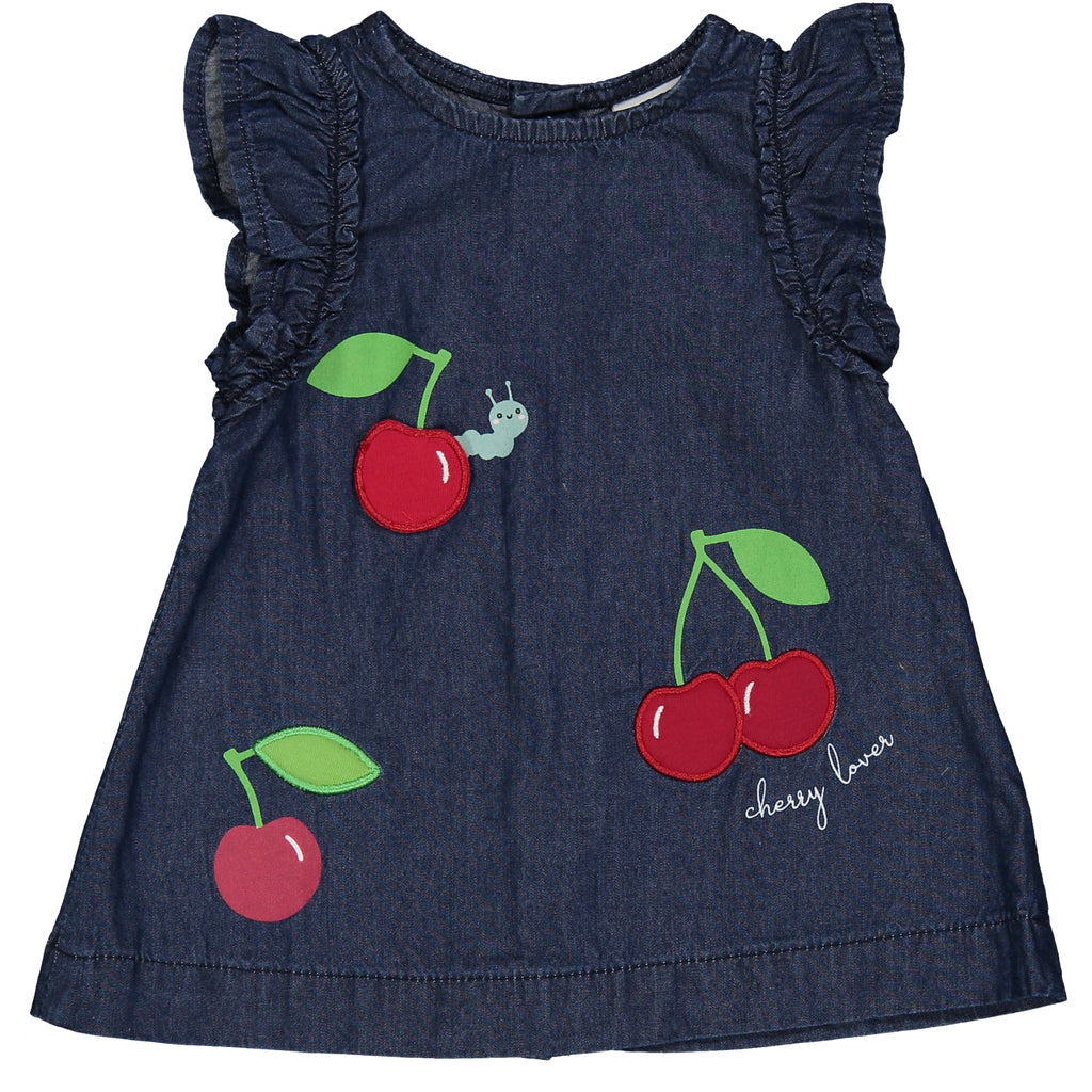 VESTITO CON APPLICAZIONI CILIEGIE