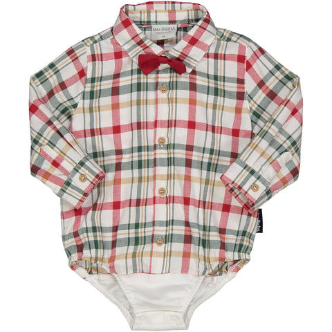 CAMICIA BODY FLANELLA SCOZZESE
