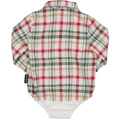 CAMICIA BODY FLANELLA SCOZZESE