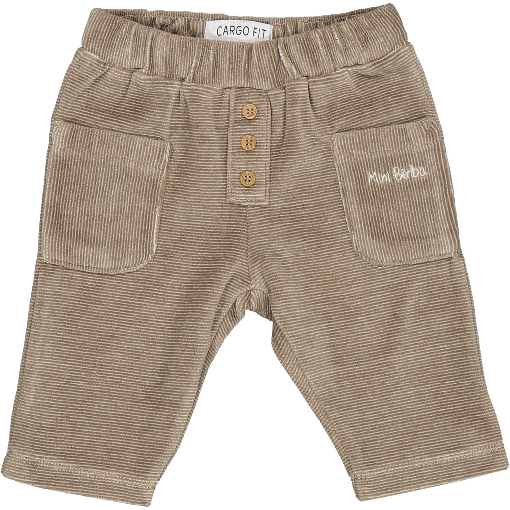PANTALONE CARGO IN CINIGLIA RIGATA