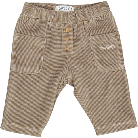 PANTALONE CARGO IN CINIGLIA RIGATA