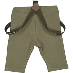 PANTALONE TESSUTO LAVORATO CON BRETELLE