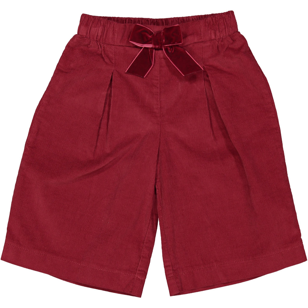 PANTALONE VELLUTO A COSTE CON PINCES