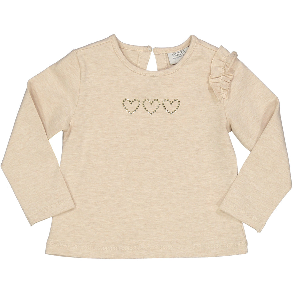TSHIRT CUORI STRASS