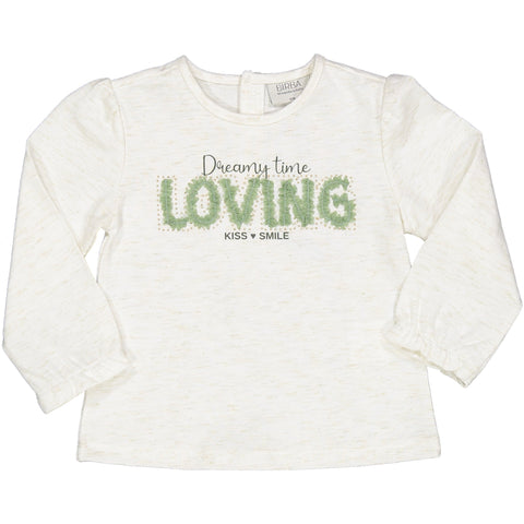 TSHIRT SCRITTA LOVING IN VOILE