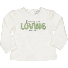 TSHIRT SCRITTA LOVING IN VOILE