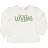 TSHIRT SCRITTA LOVING IN VOILE