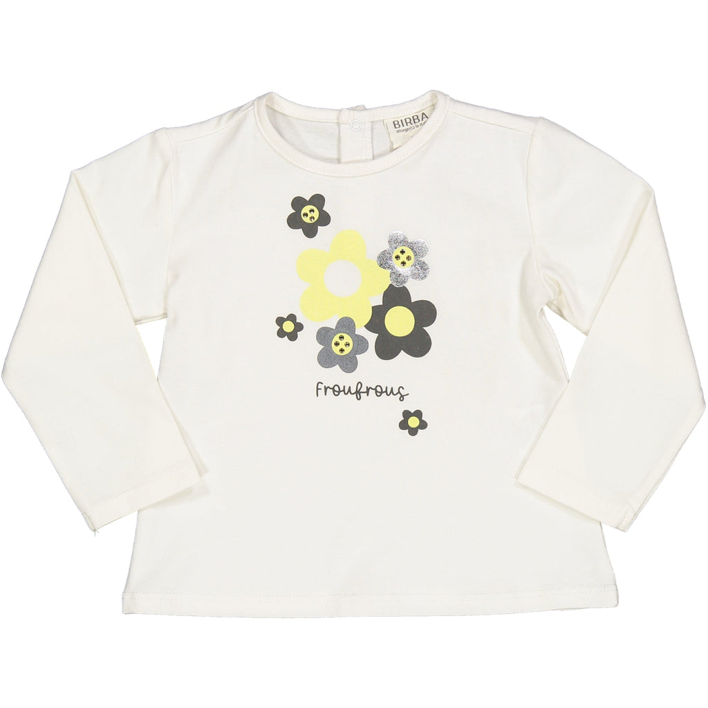TSHIRT FIORI CON STRASS