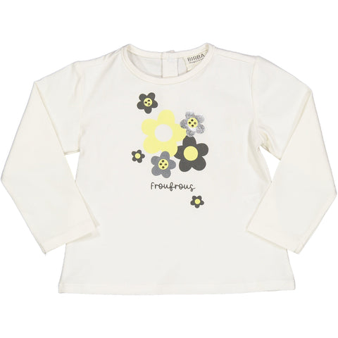 TSHIRT FIORI CON STRASS