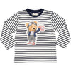 TSHIRT RIGATA CON ORSETTO