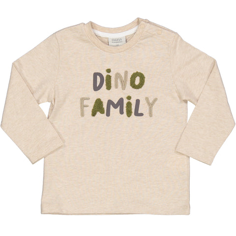 TSHIRT RICAMATA DINO FAMILY