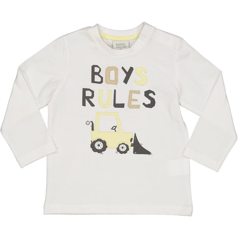 TSHIRT BOYS RULES CON APPLICAZIONI