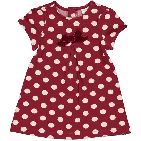 VESTITO MAGLIA JACQUARD FANTASIA POIS