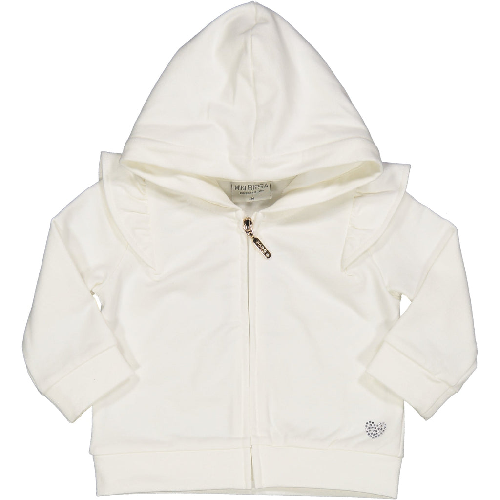 CARDIGAN FULL ZIP CON CAPPUCCIO