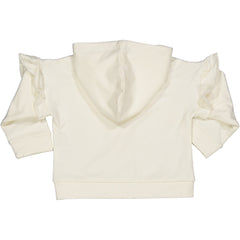 CARDIGAN IN FELPA CON SCRITTA GLITTER