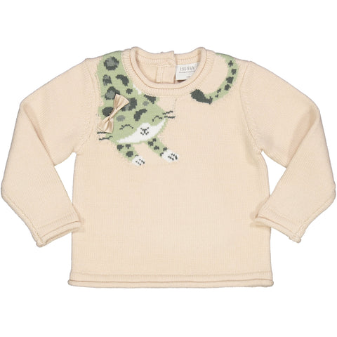 MAGLIONCINO TRICOT CON LEOPARDO
