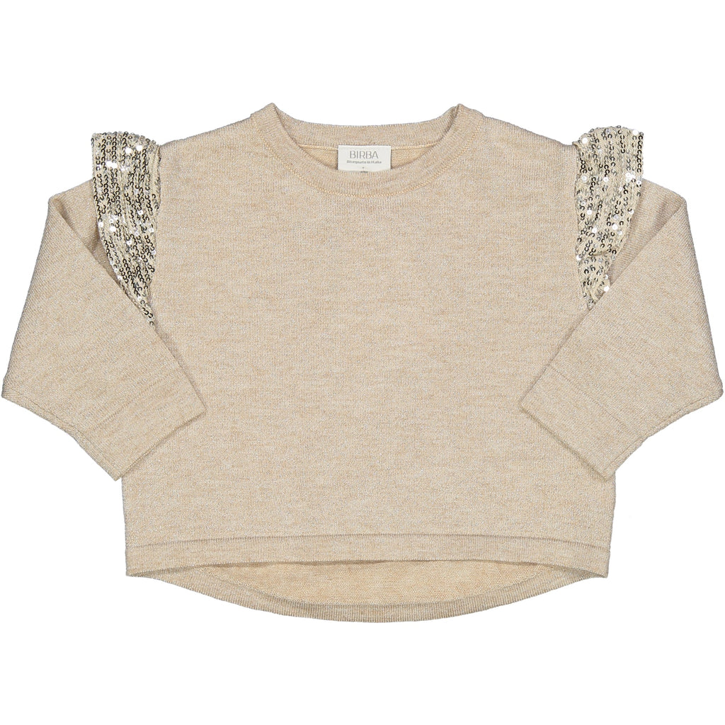 MAGLIOCINO TRICOT LUREX CON ALETTE PAILLETTES