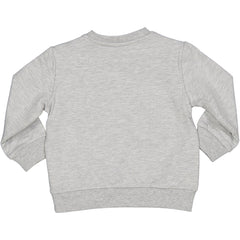 MAGLIA FELPA CON STAMPA E RICAMI