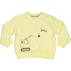MAGLIA GIROCOLLO FELPA CON RUSPA