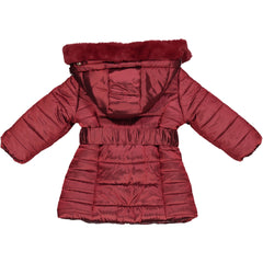 GIUBBOTTO LUNGO NYLON CANGIANTE CON PELLICCIA