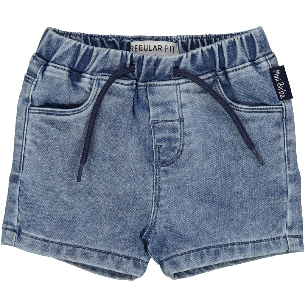 BERMUDA FELPA EFFETTO DENIM