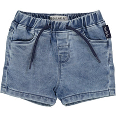 BERMUDA FELPA EFFETTO DENIM