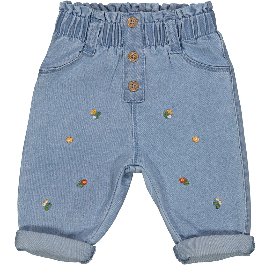 PANTALONE CON FIORELLINI