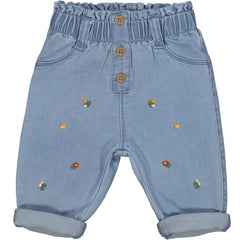 PANTALONE CON FIORELLINI