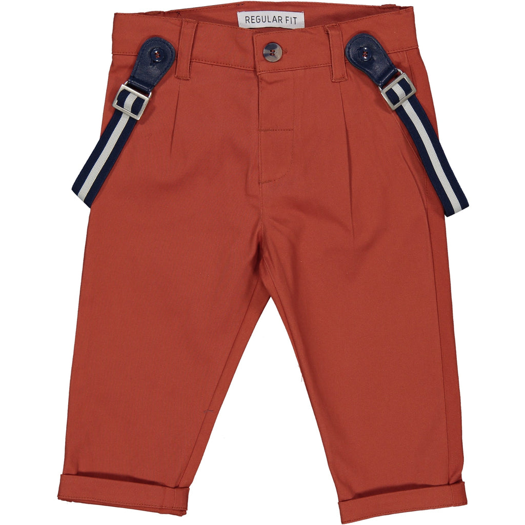 PANTALONE IN RASETTO CON BRETELLE