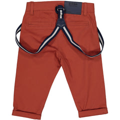 PANTALONE IN RASETTO CON BRETELLE