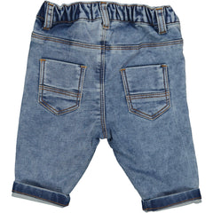 PANTALONE FELPA STRETCH EFFETTO DENIM