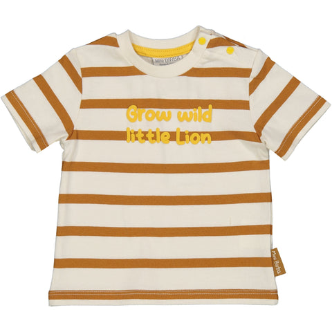 TSHIRT RIGATA STAMPA PUFFED